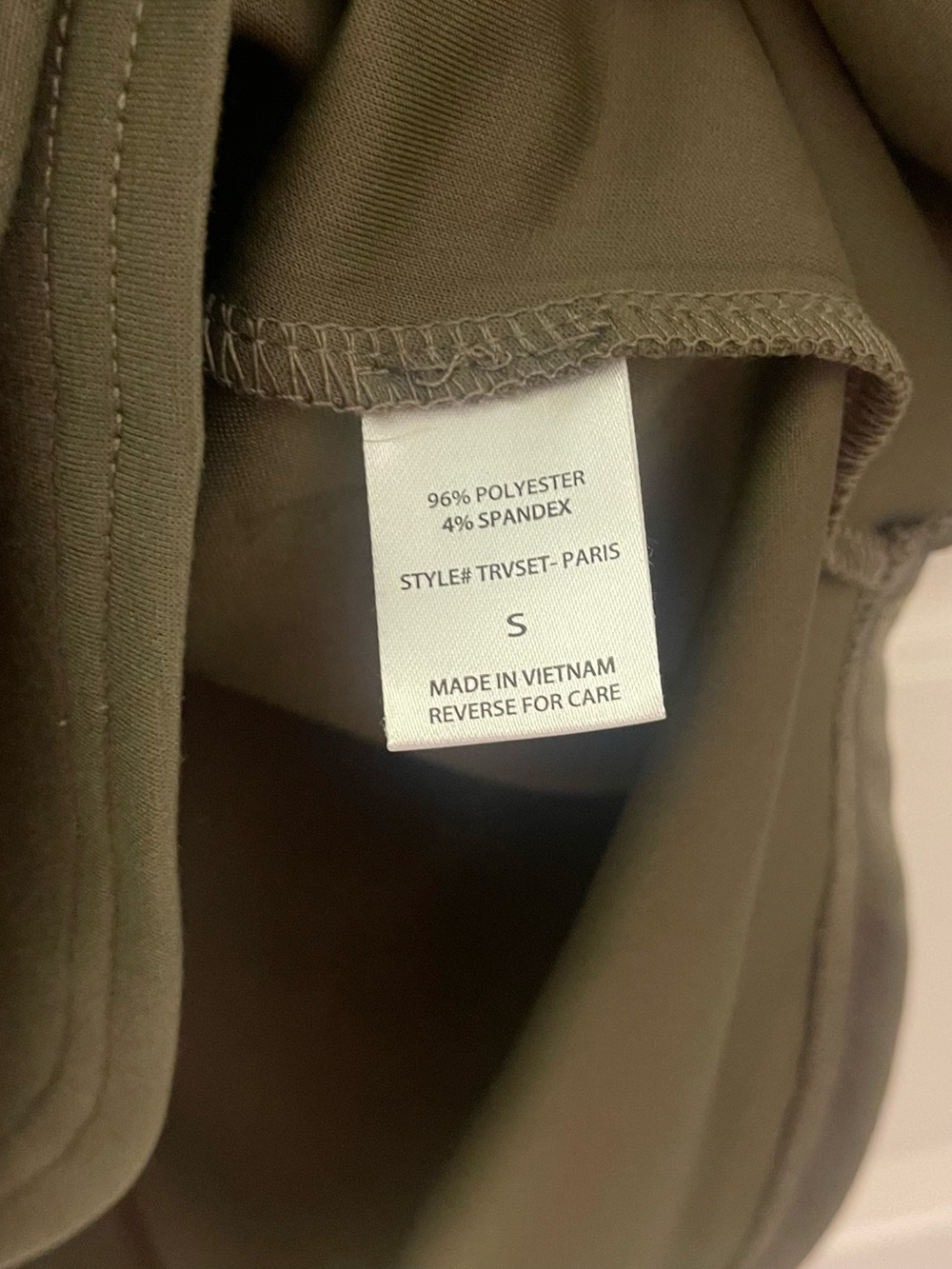 Boxy Short Sleeve Crew Tee — Olive Green by BLVD - Picture 4 of 5